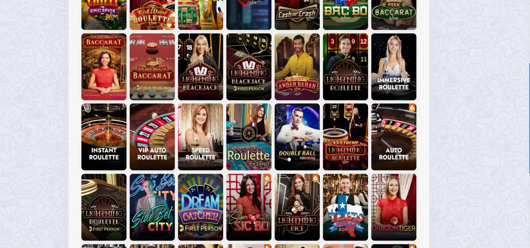 Интерфейс казино Бц Гейм на компьютере